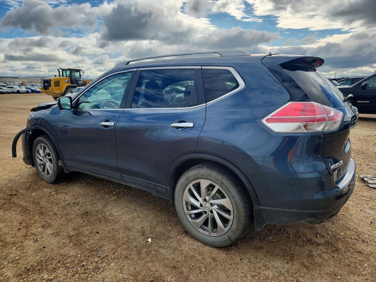 2014 Nissan Rogue S Синий vin: 5N1AT2MV3EC824427