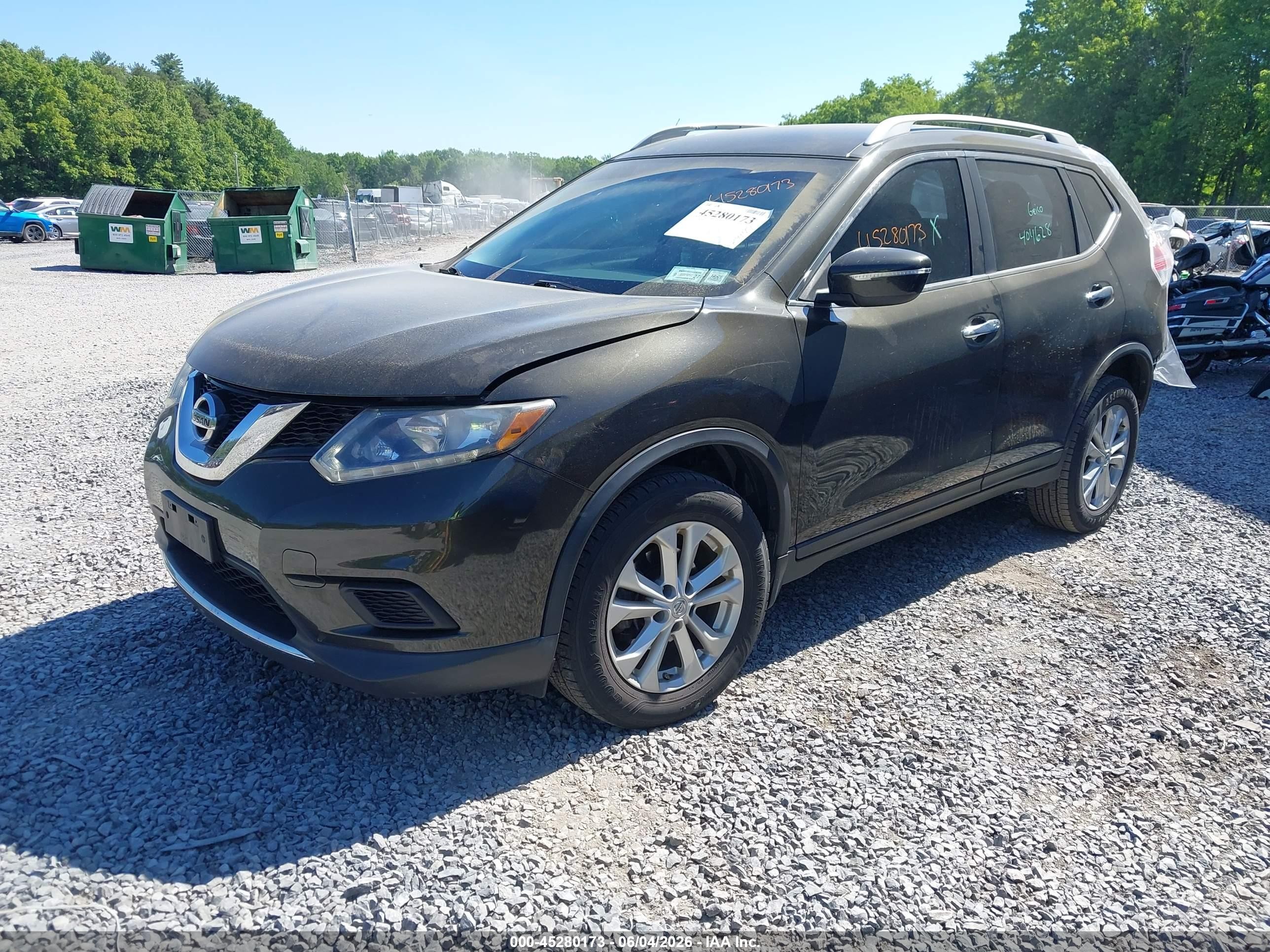 2014 Nissan Rogue Sv Черный vin: 5N1AT2MV3EC833886