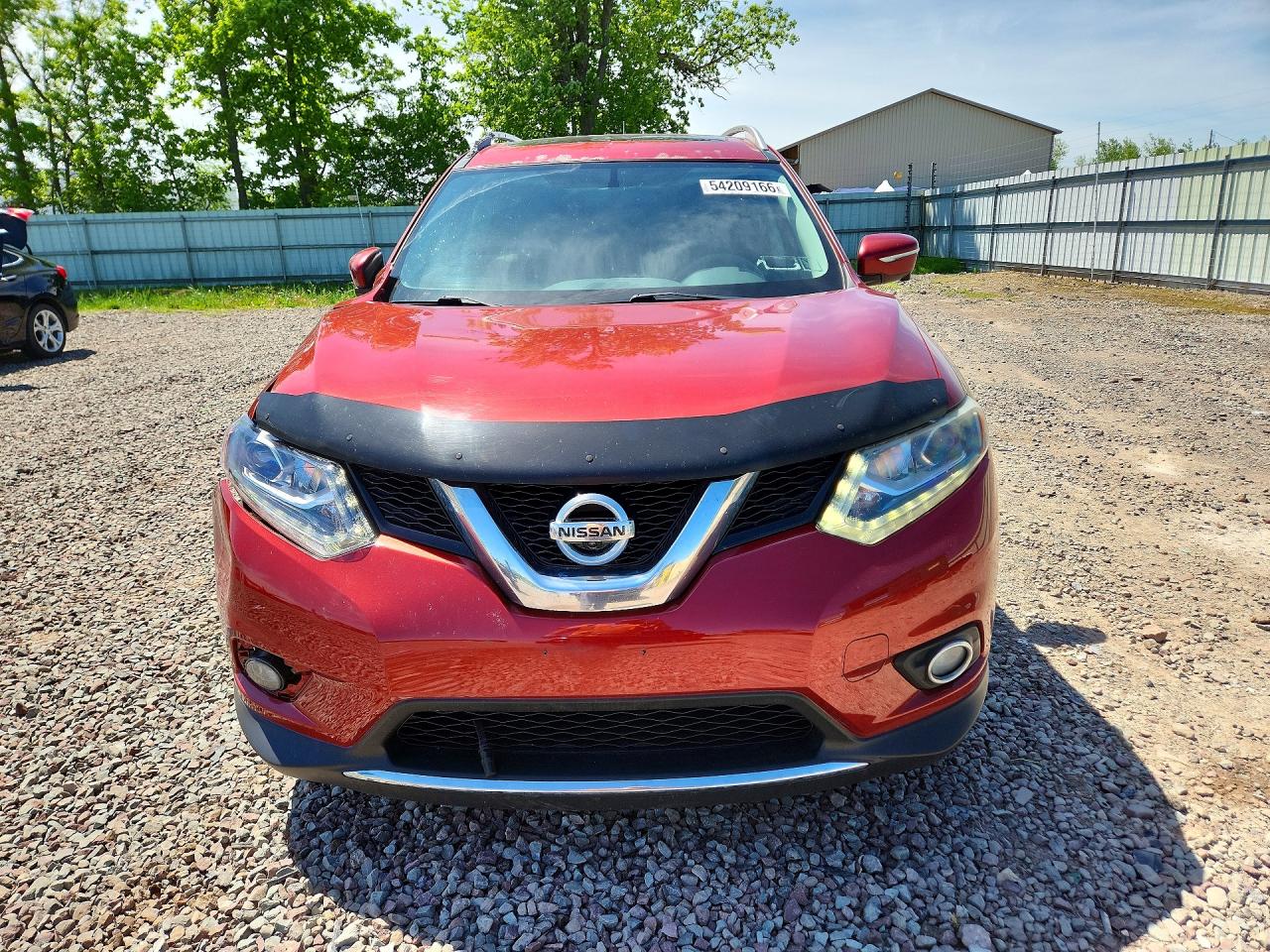 2014 Nissan Rogue S Красный vin: 5N1AT2MV3EC837758
