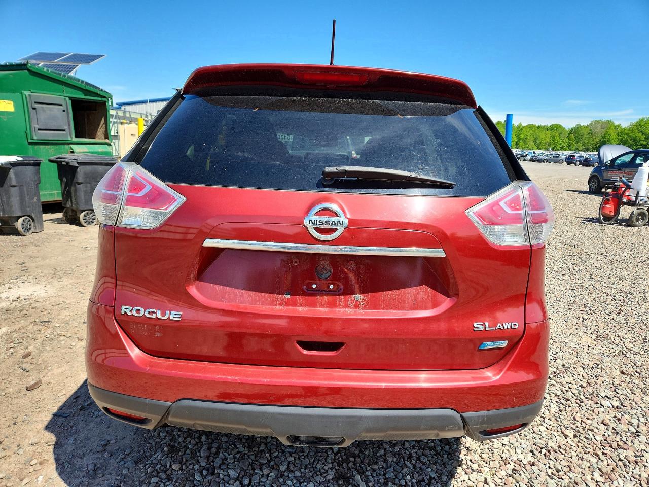 2014 Nissan Rogue S Красный vin: 5N1AT2MV3EC837758