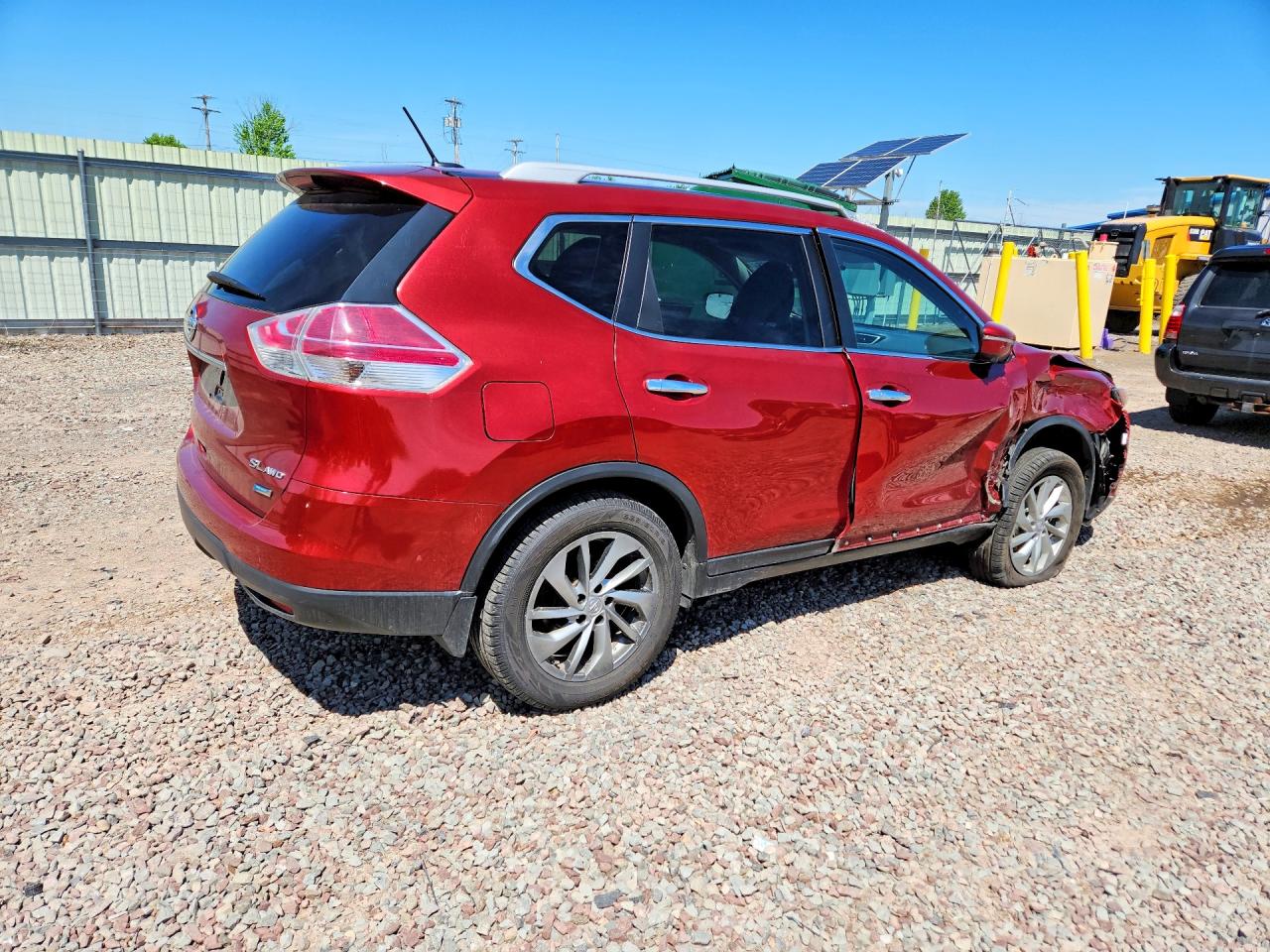 2014 Nissan Rogue S Красный vin: 5N1AT2MV3EC837758