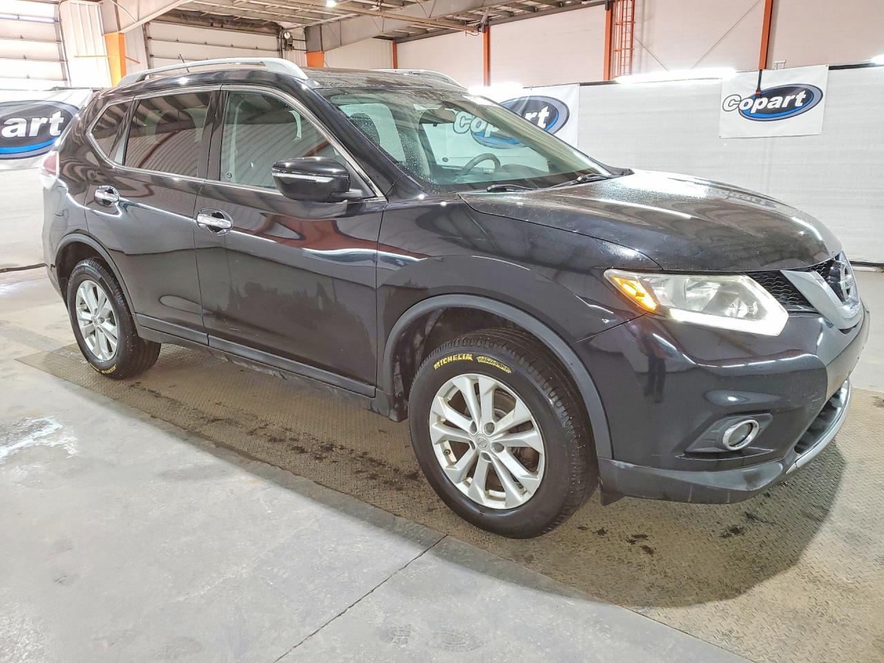 2014 Nissan Rogue S Black vin: 5N1AT2MV3EC843446