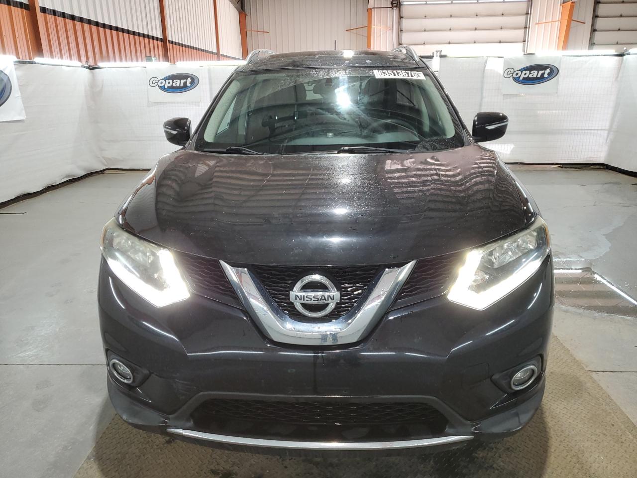 2014 Nissan Rogue S Black vin: 5N1AT2MV3EC843446 Damage: Hood, Chipped, 2