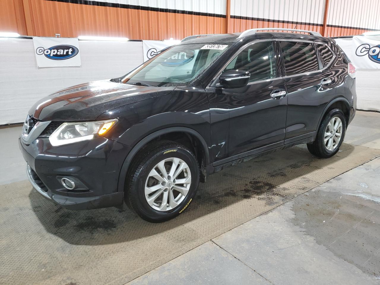 2014 Nissan Rogue S Black vin: 5N1AT2MV3EC843446 Damage: Front Bumper, Multiple Scratches Heavy, 2
