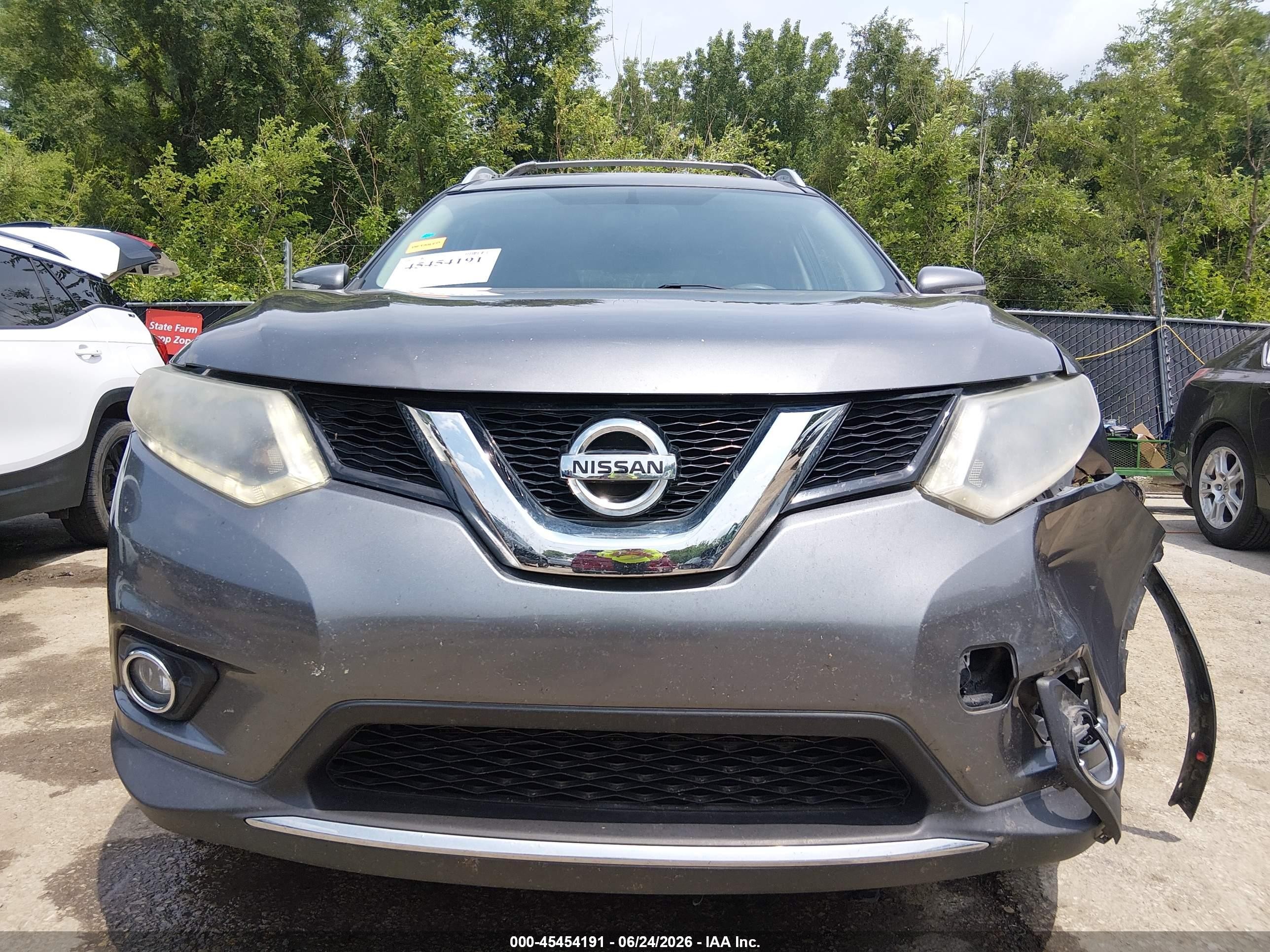 2014 Nissan Rogue Sv Gray vin: 5N1AT2MV3EC843589