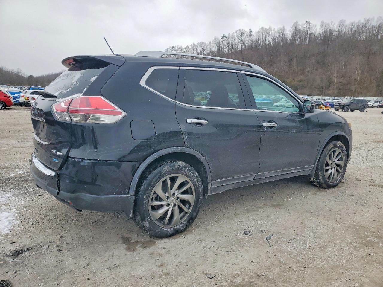 2014 Nissan Rogue S Black vin: 5N1AT2MV3EC852843
