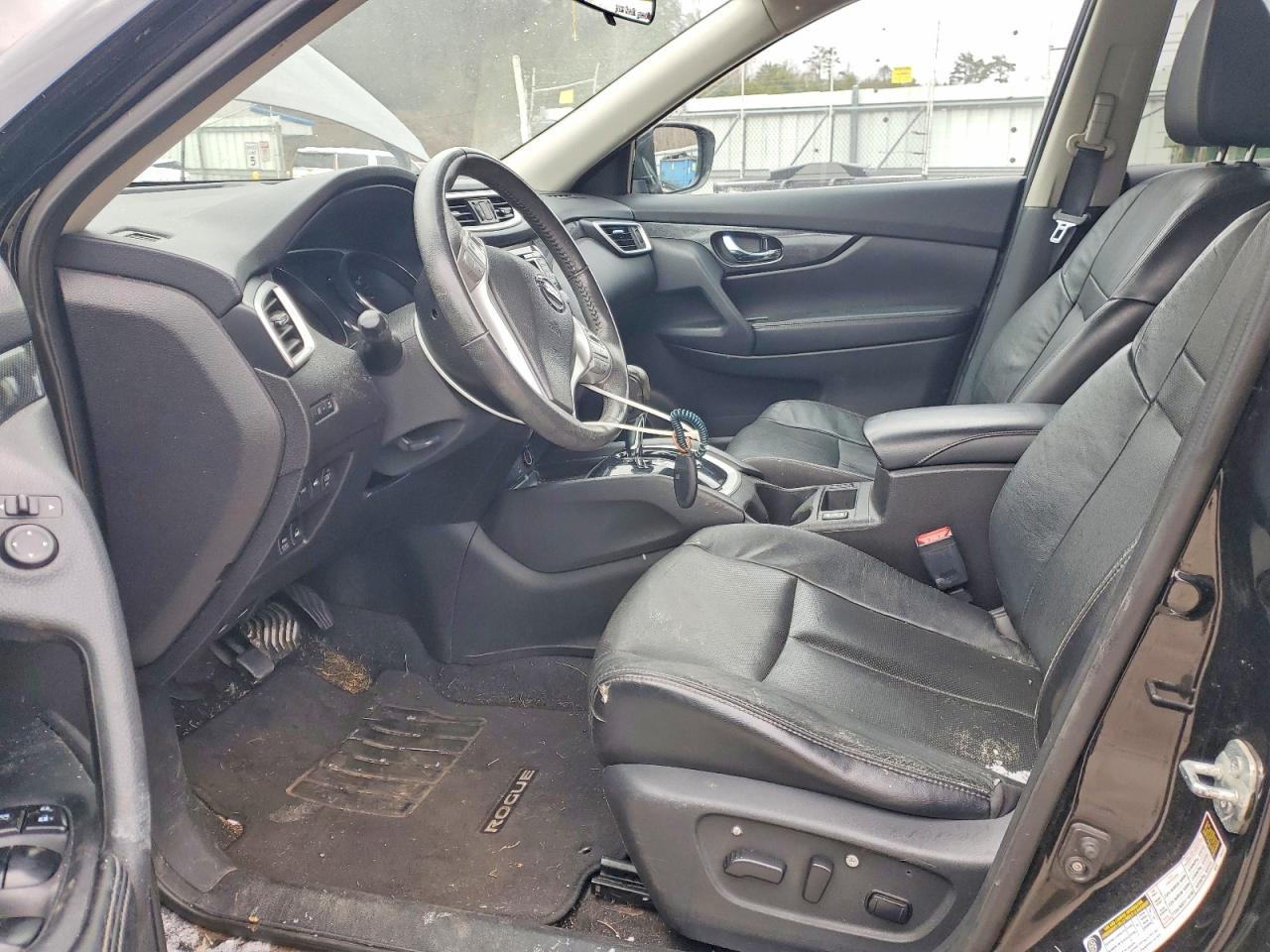 2014 Nissan Rogue S Black vin: 5N1AT2MV3EC852843