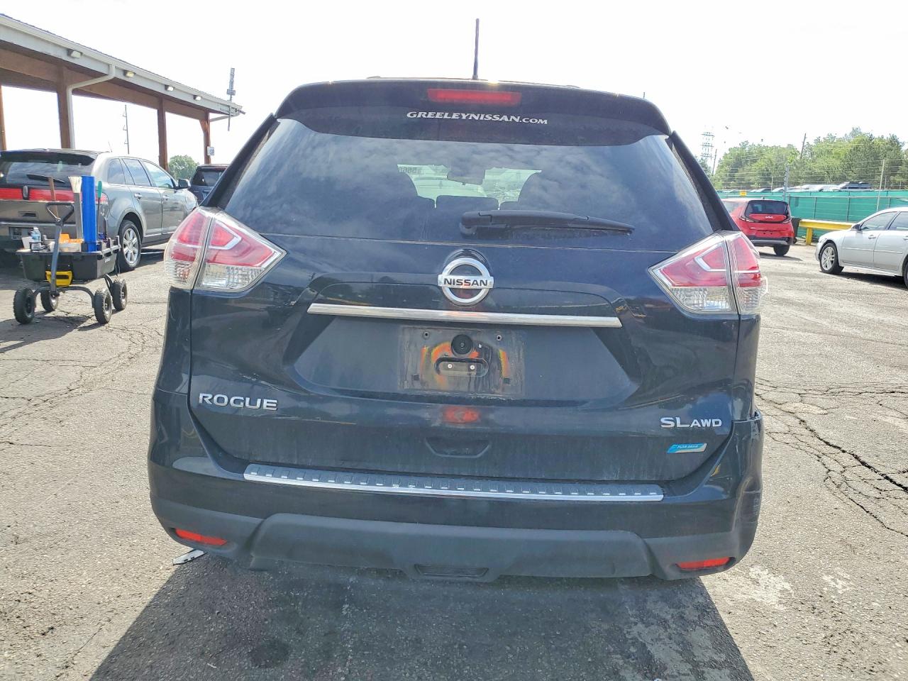 2014 Nissan Rogue Sl Black vin: 5N1AT2MV3EC854091