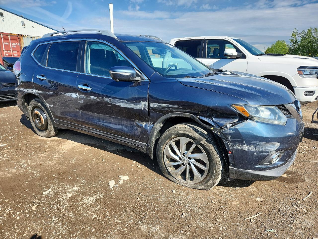 2014 Nissan Rogue S Blue vin: 5N1AT2MV3EC862451