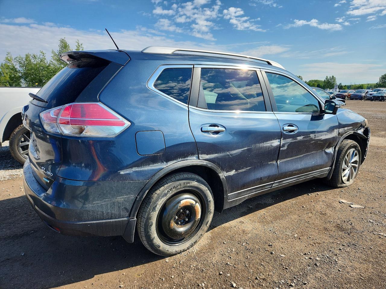 2014 Nissan Rogue S Blue vin: 5N1AT2MV3EC862451