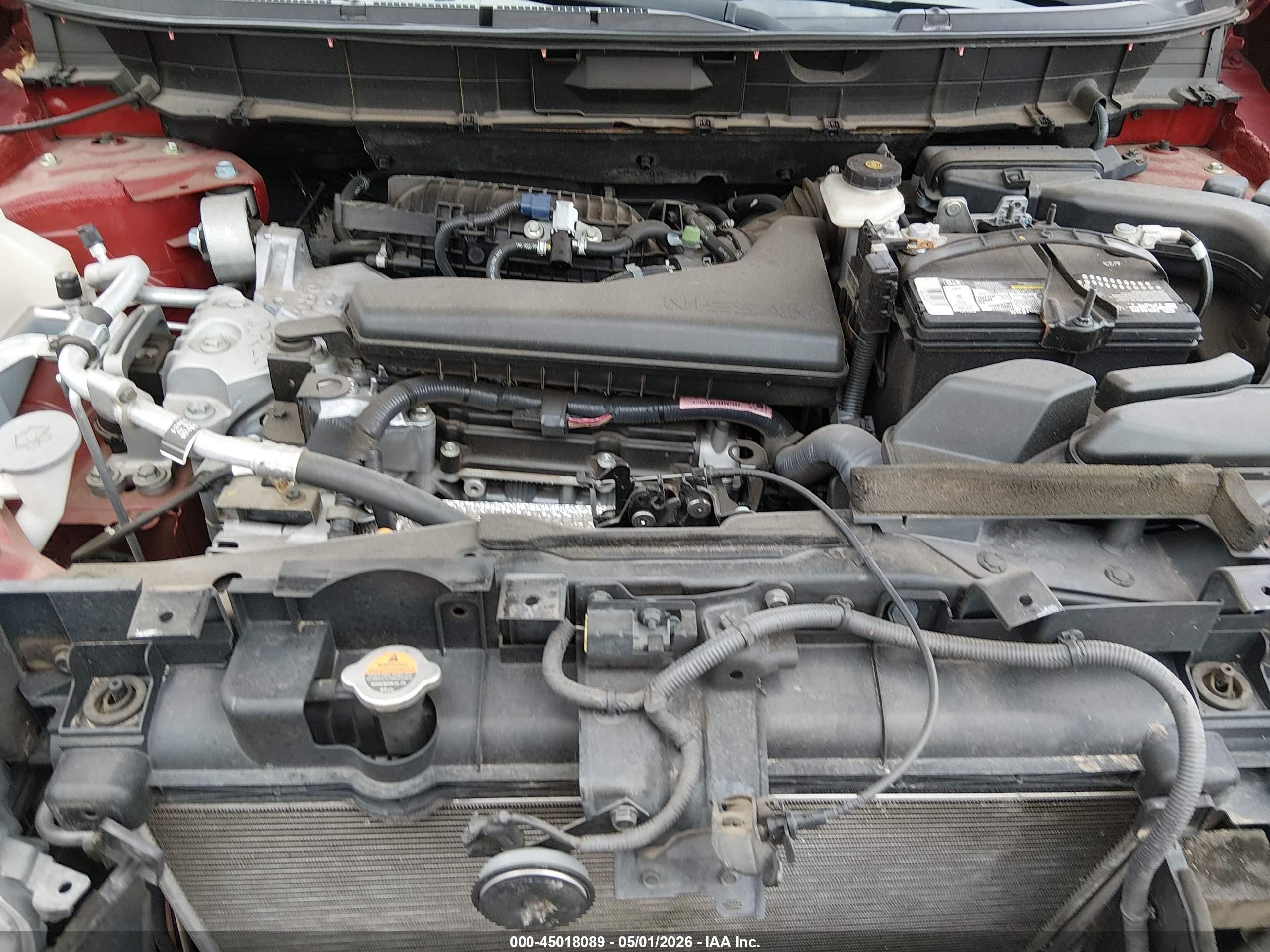 2014 Nissan Rogue S Red vin: 5N1AT2MV3EC869156