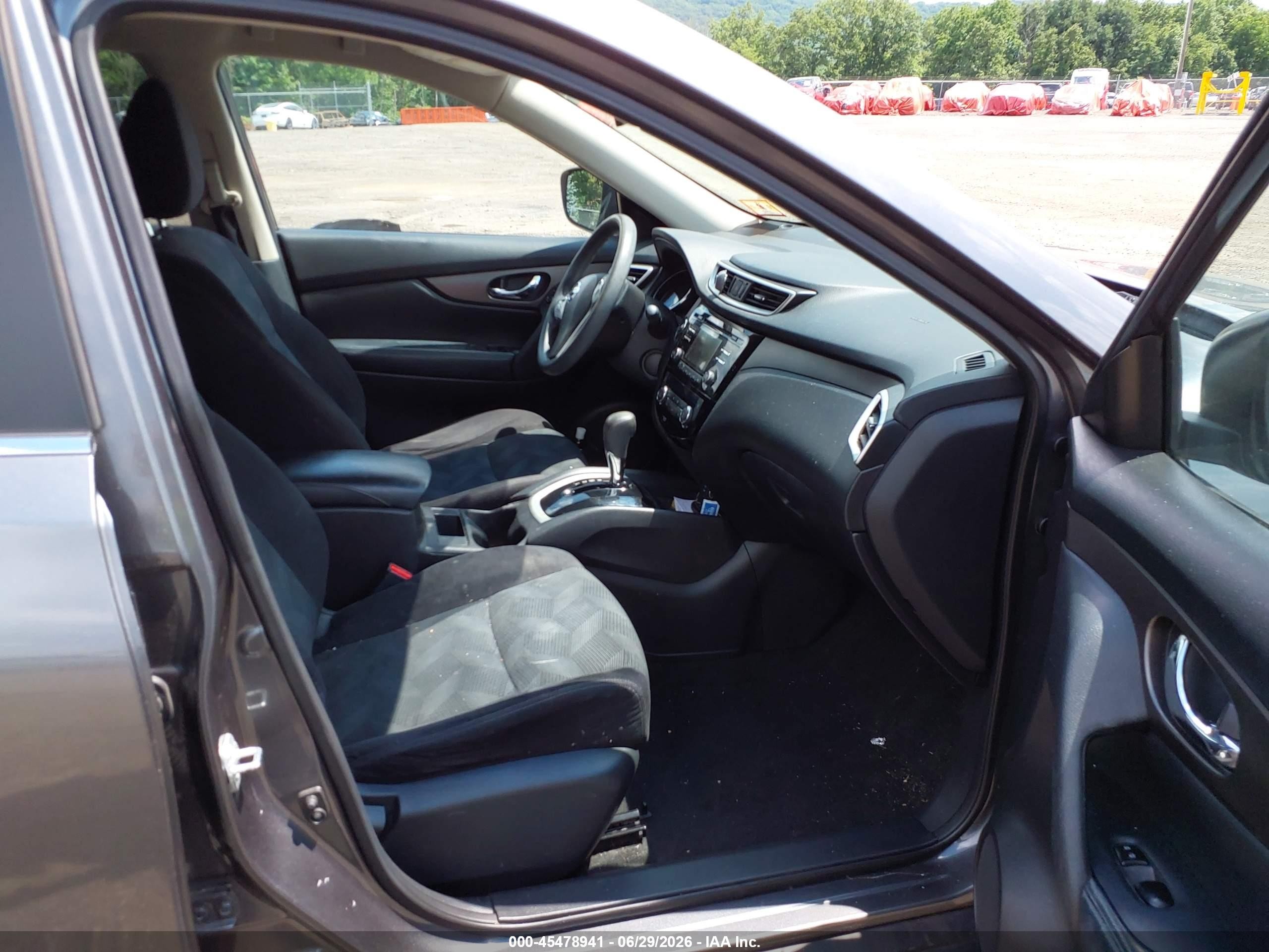 2014 Nissan Rogue Sv Gray vin: 5N1AT2MV3EC869514