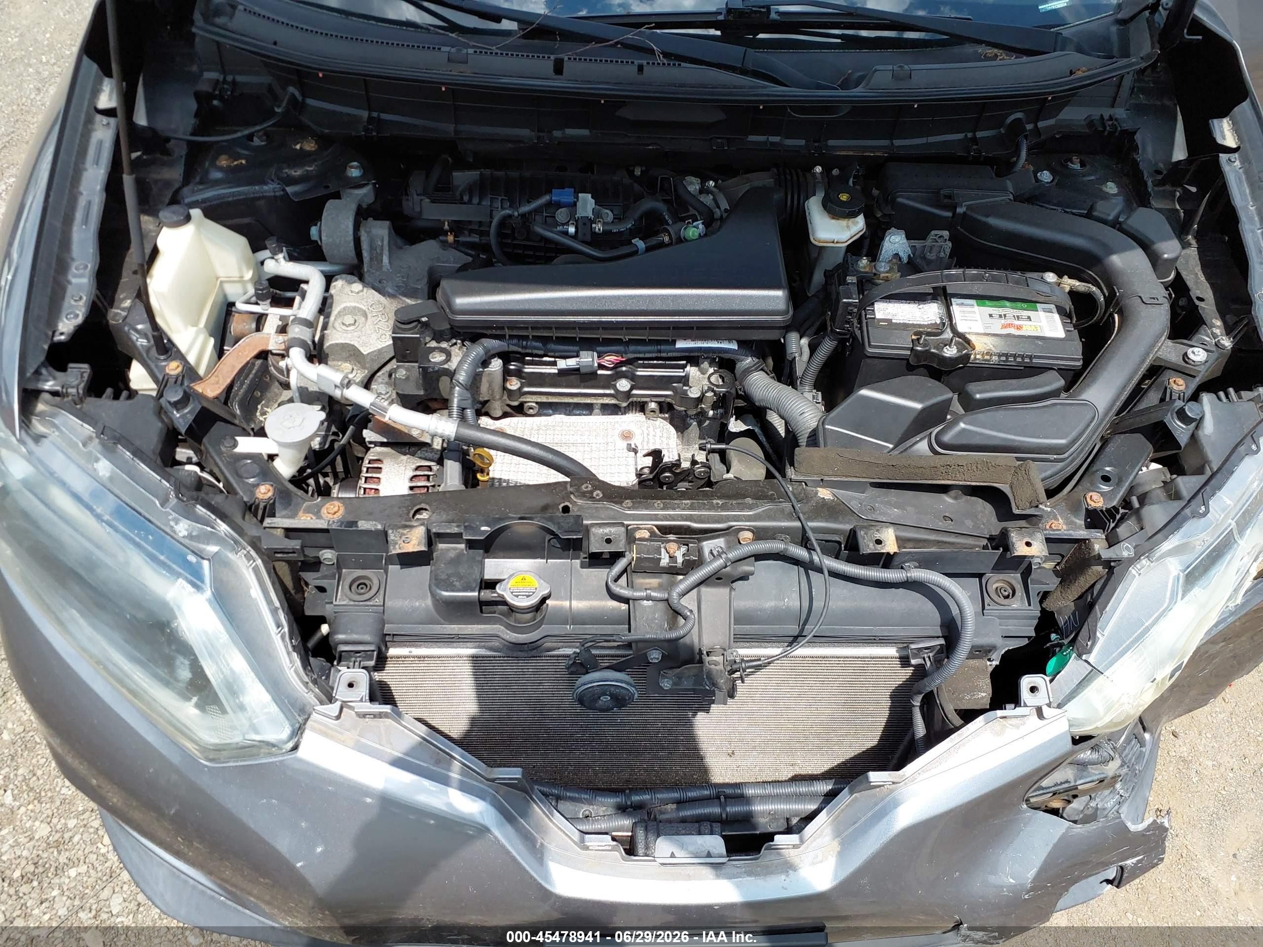 2014 Nissan Rogue Sv Gray vin: 5N1AT2MV3EC869514
