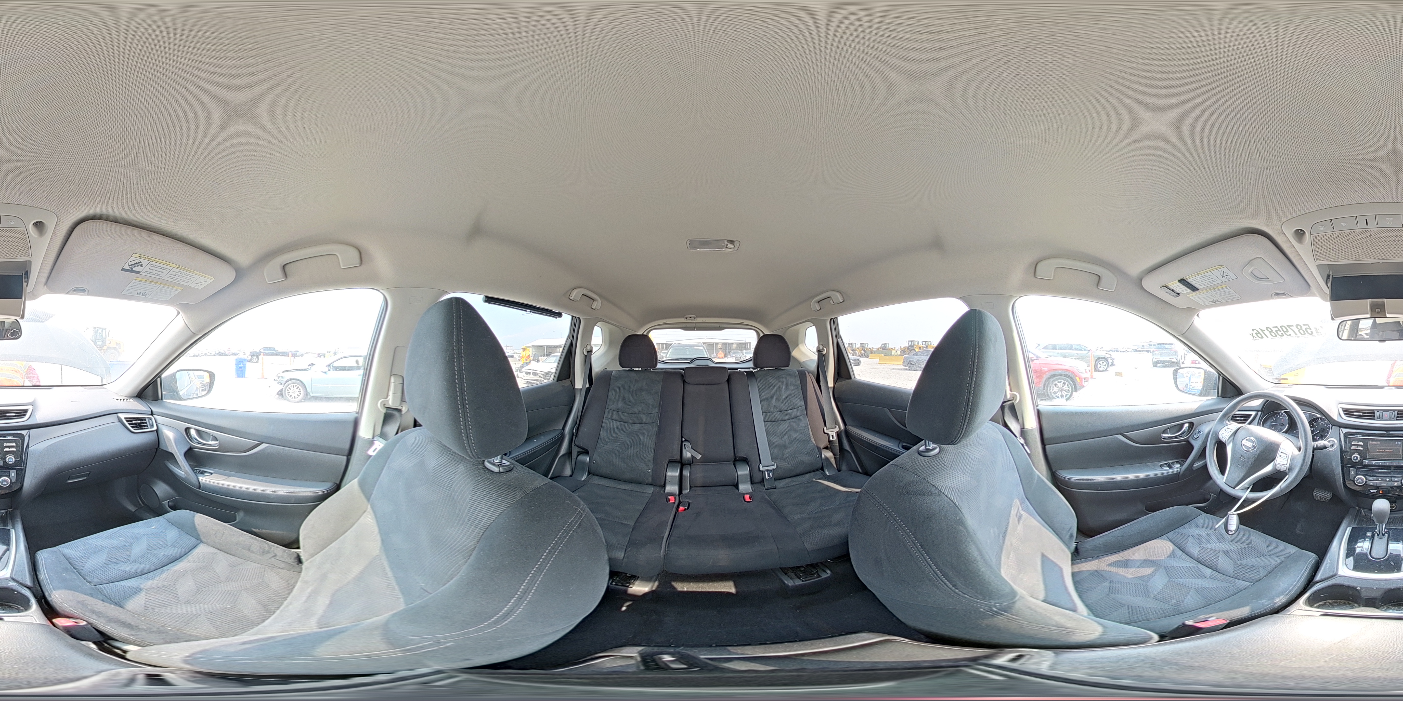 2015 Nissan Rogue Sv Black vin: 5N1AT2MV3FC767681