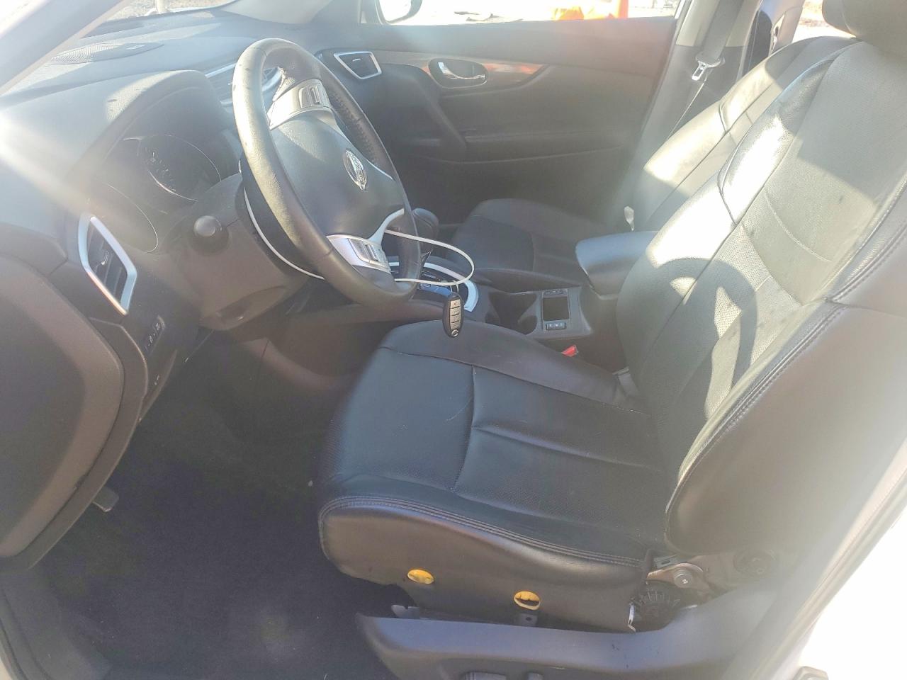 2015 Nissan Rogue Sl White vin: 5N1AT2MV3FC769253