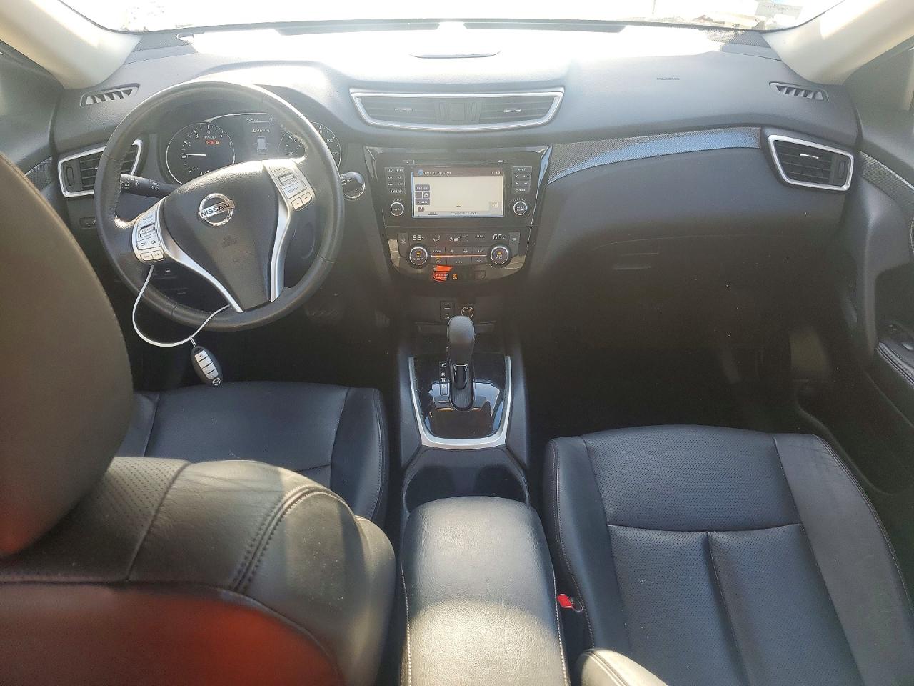2015 Nissan Rogue Sl White vin: 5N1AT2MV3FC769253