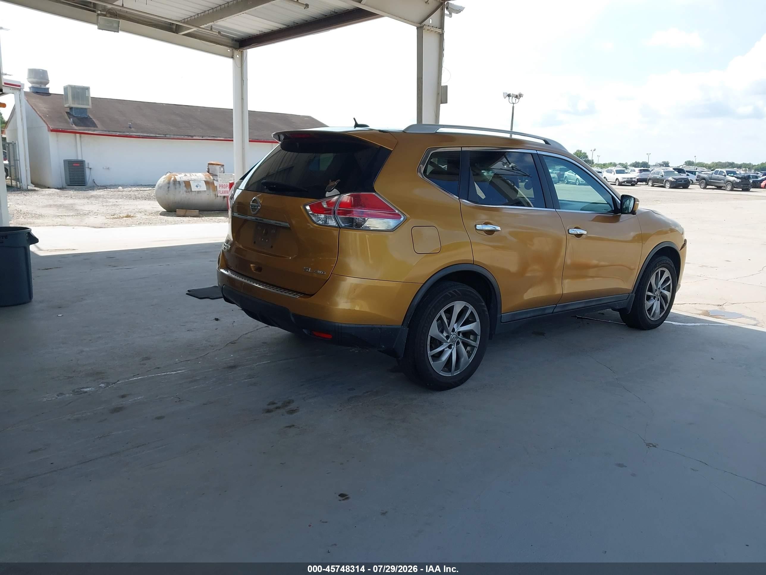 2015 Nissan Rogue Sl White vin: 5N1AT2MV3FC771925