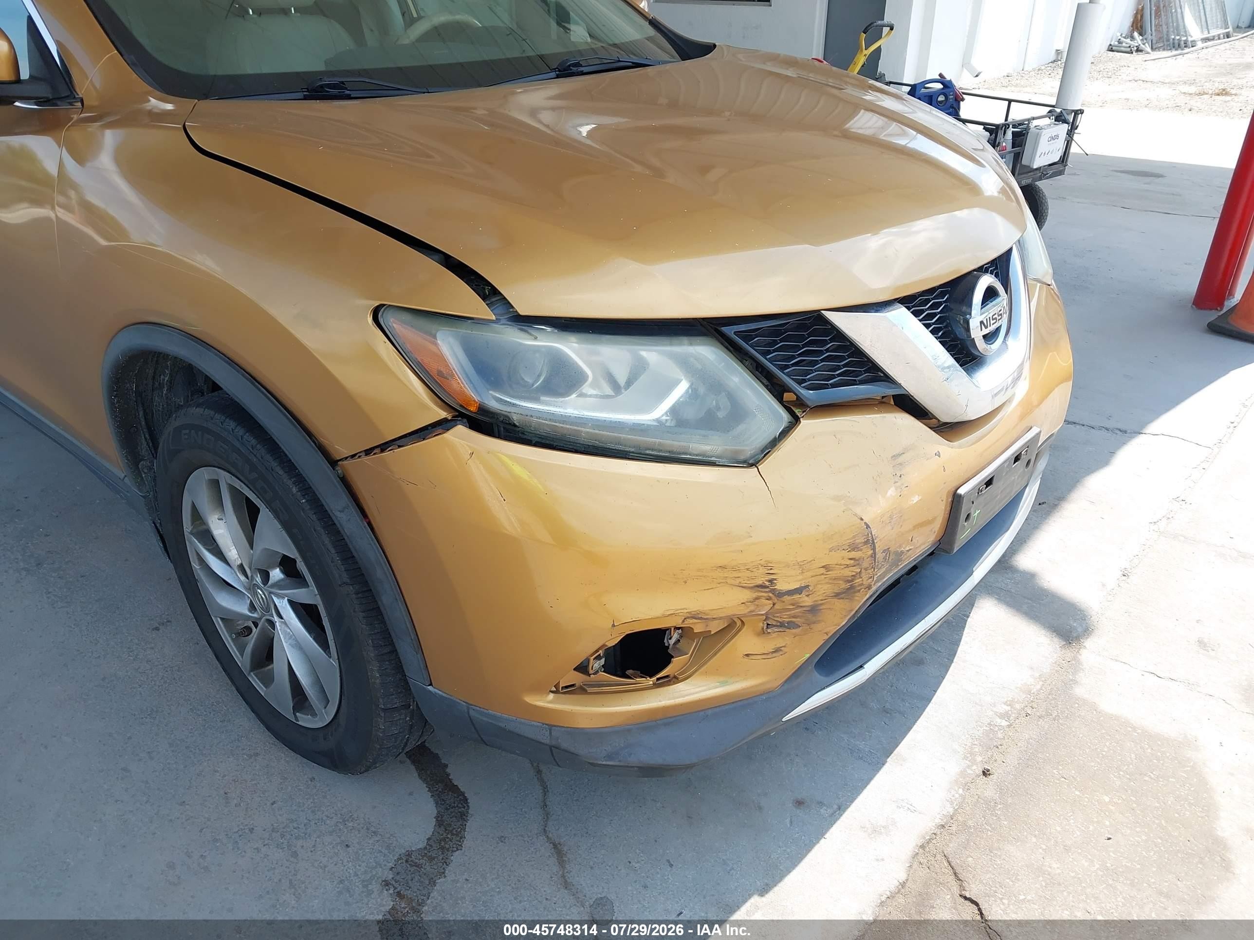 2015 Nissan Rogue Sl White vin: 5N1AT2MV3FC771925
