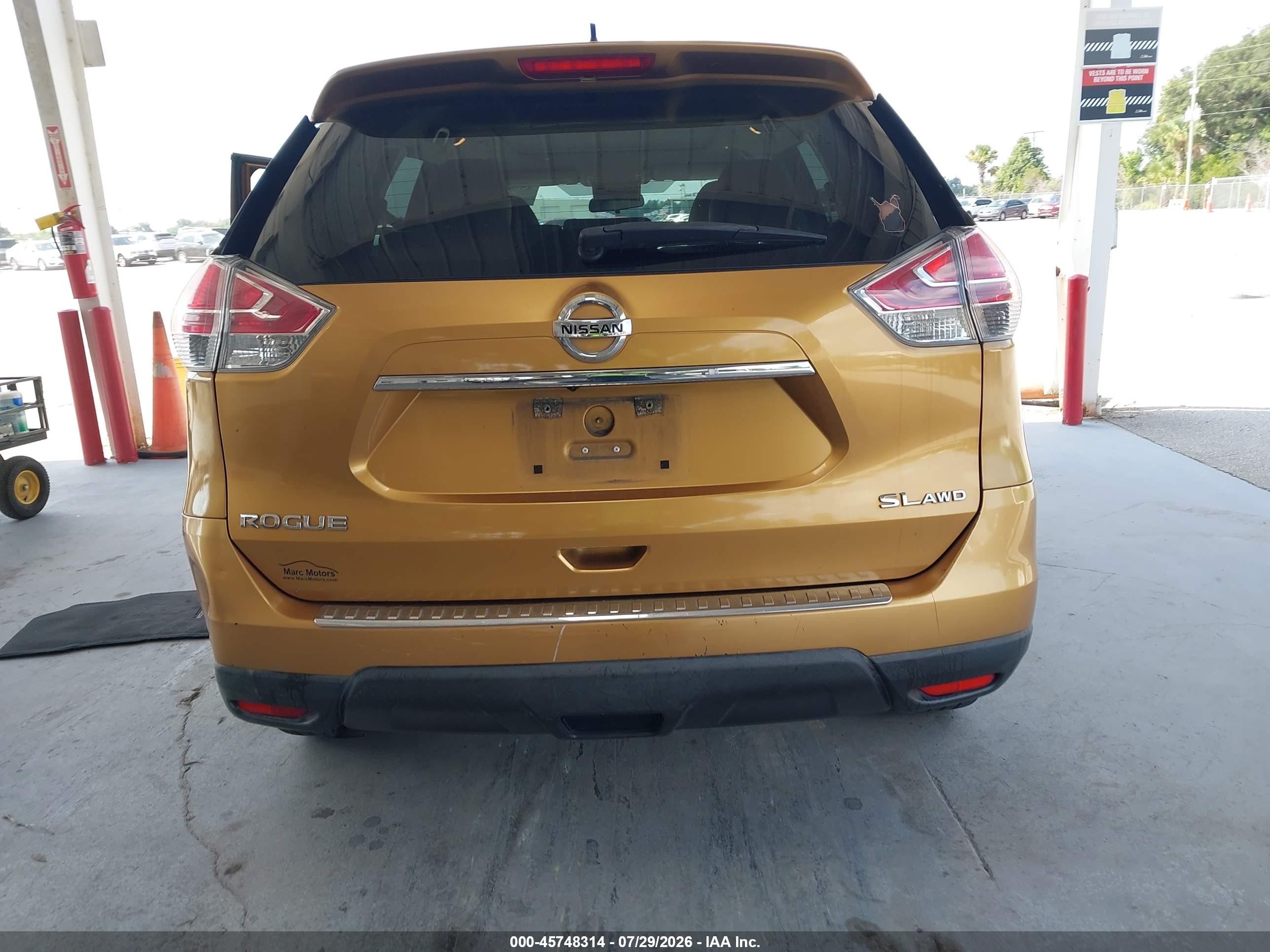 2015 Nissan Rogue Sl White vin: 5N1AT2MV3FC771925