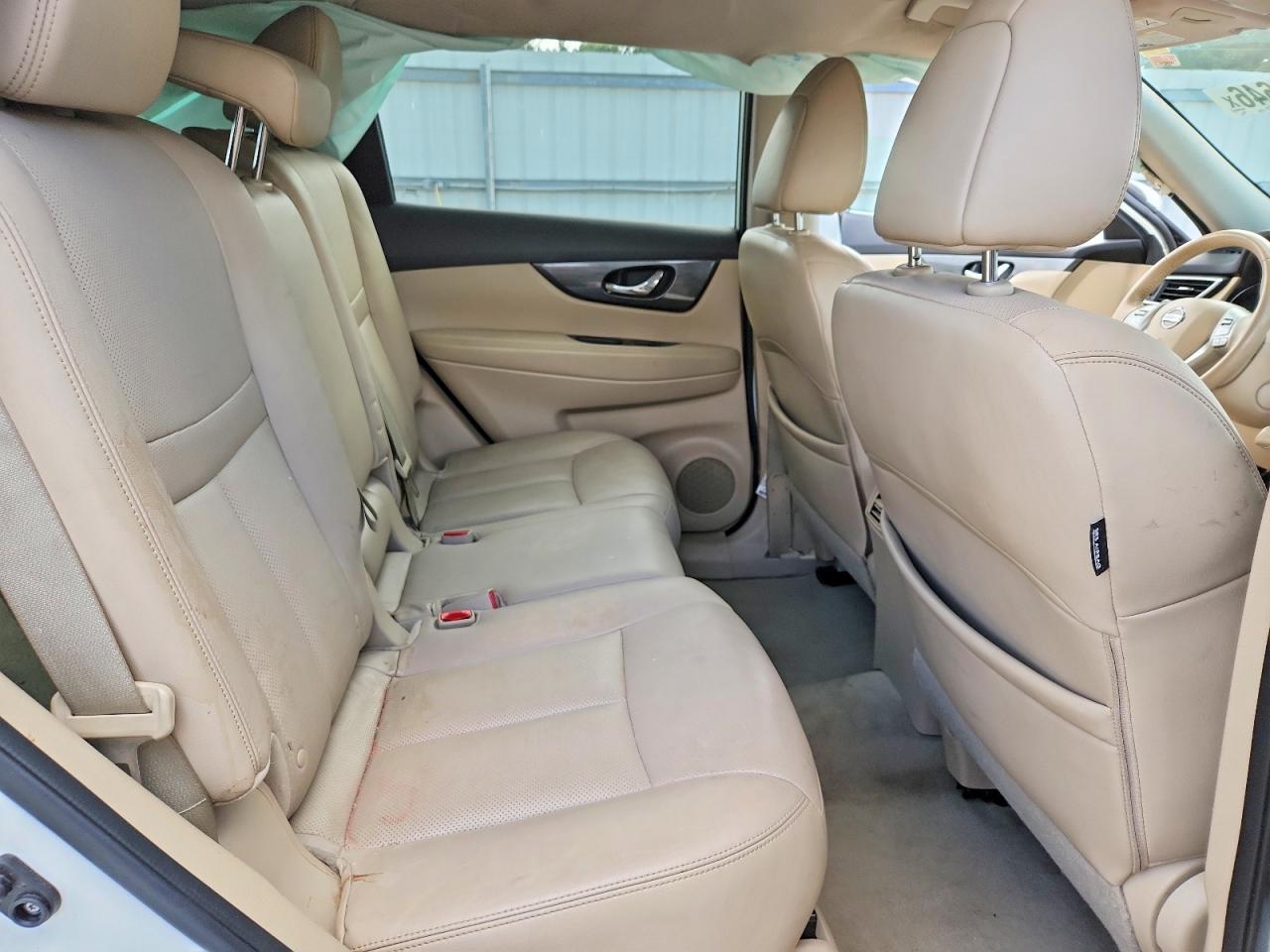 2015 Nissan Rogue Sl Cream vin: 5N1AT2MV3FC776056