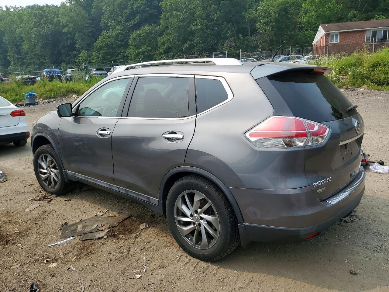 2015 Nissan Rogue Sl Silver vin: 5N1AT2MV3FC793682
