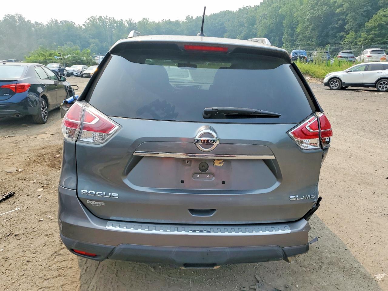 2015 Nissan Rogue Sl Silver vin: 5N1AT2MV3FC793682