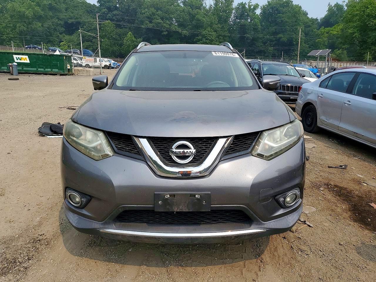 2015 Nissan Rogue Sl Silver vin: 5N1AT2MV3FC793682