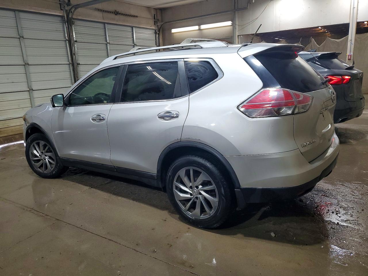 2015 Nissan Rogue Sl Silver vin: 5N1AT2MV3FC795738