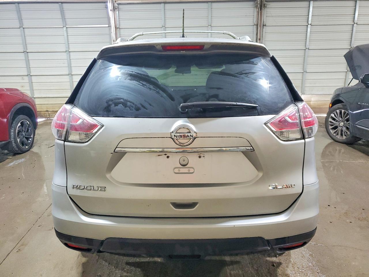 2015 Nissan Rogue Sl Silver vin: 5N1AT2MV3FC795738