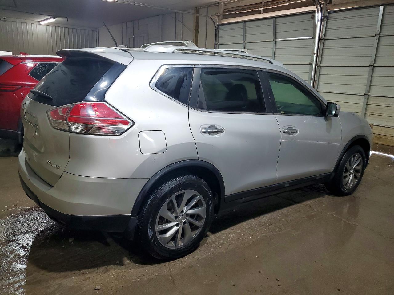 2015 Nissan Rogue Sl Silver vin: 5N1AT2MV3FC795738
