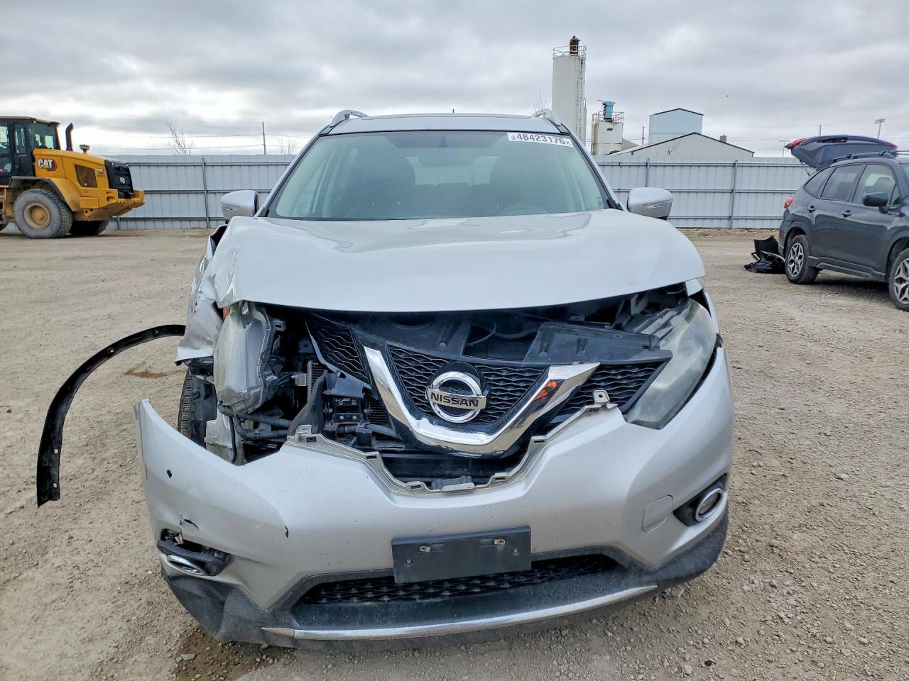 2015 Nissan Rogue Sl Silver vin: 5N1AT2MV3FC798316