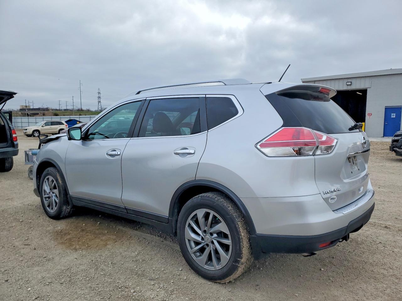 2015 Nissan Rogue Sl Silver vin: 5N1AT2MV3FC798316