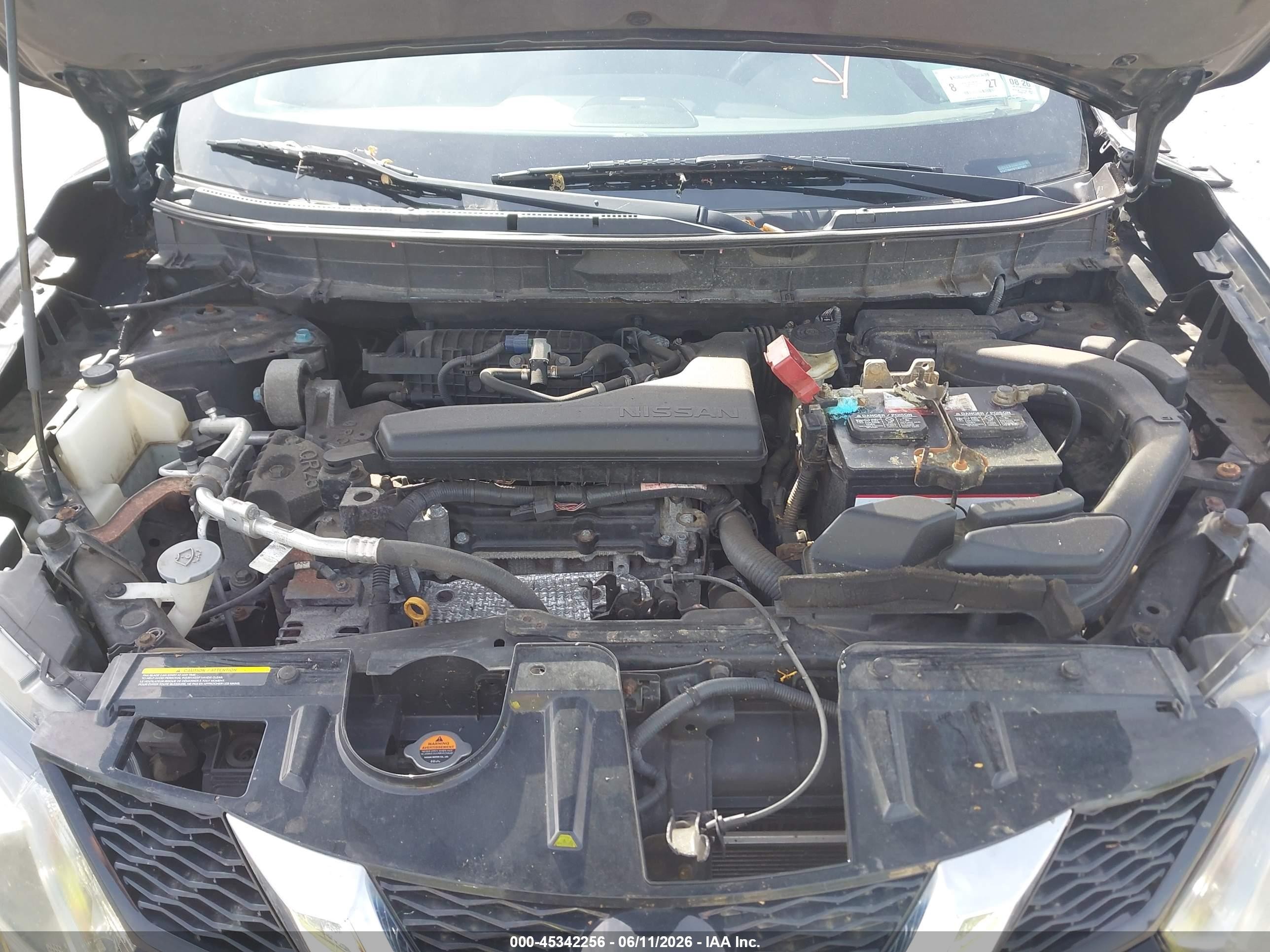 2015 Nissan Rogue Sl Black vin: 5N1AT2MV3FC801067