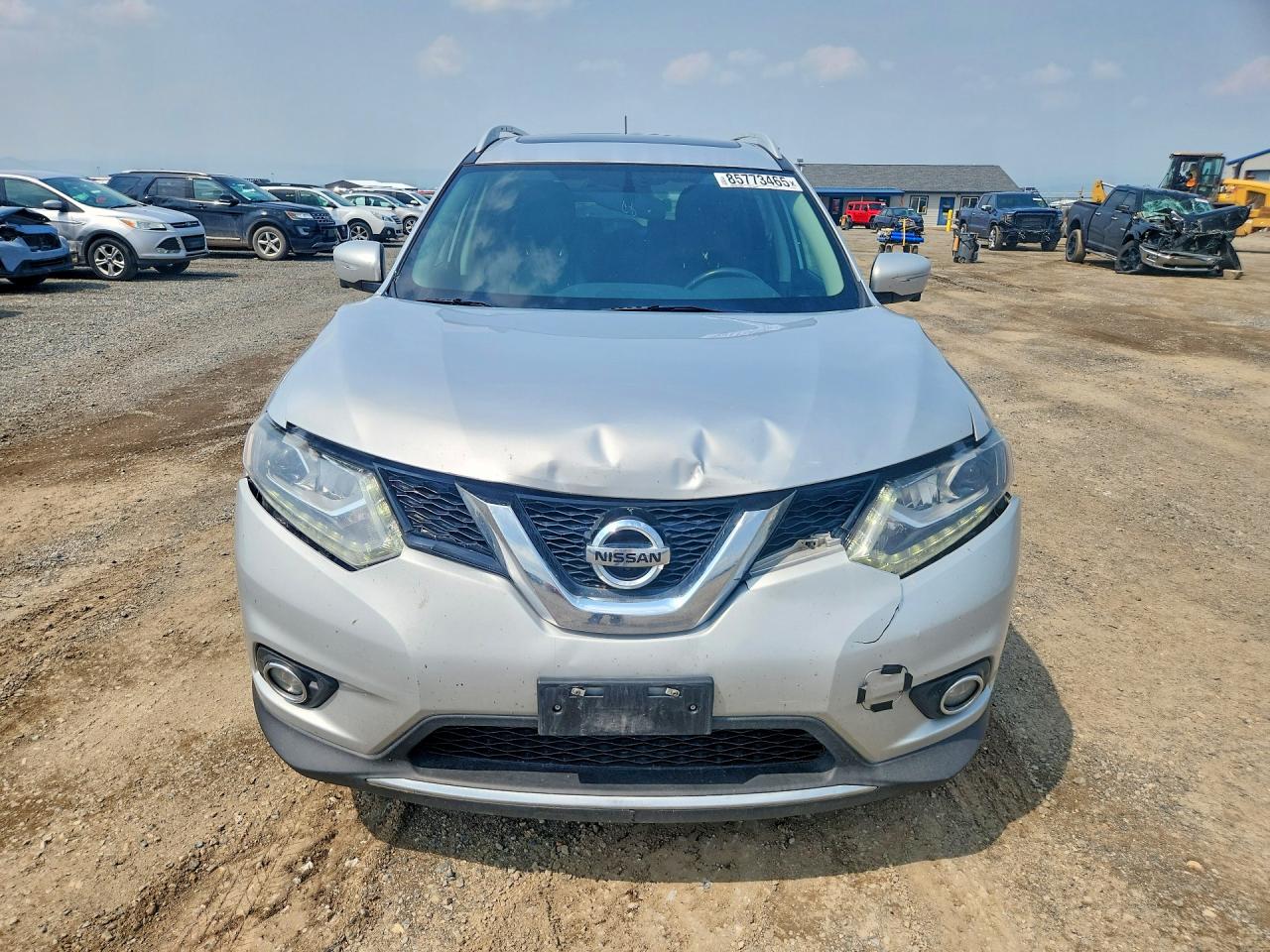 2015 Nissan Rogue Sl Silver vin: 5N1AT2MV3FC808827