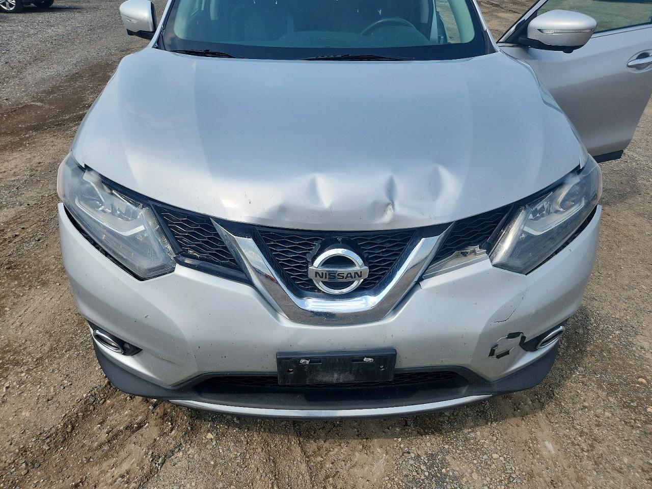 2015 Nissan Rogue Sl Silver vin: 5N1AT2MV3FC808827
