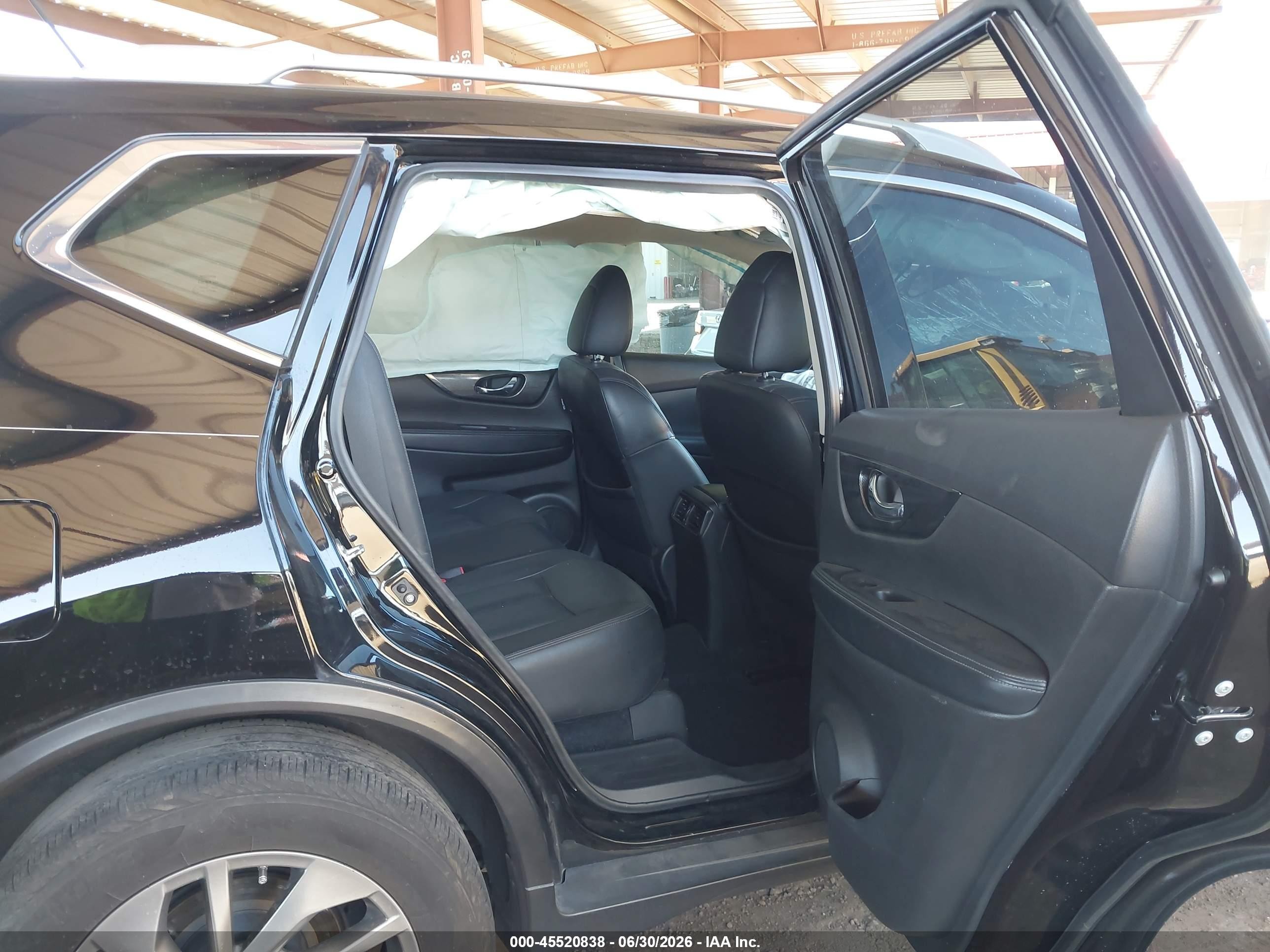 2015 Nissan Rogue Sl Black vin: 5N1AT2MV3FC813204