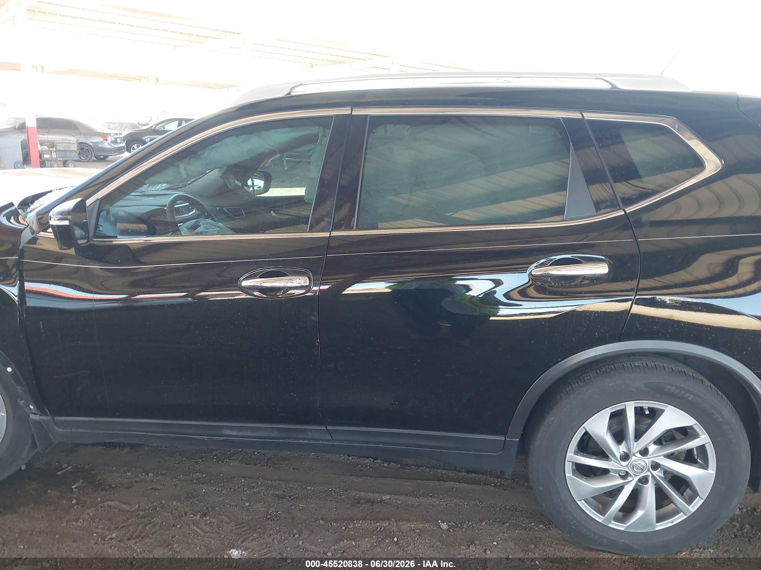 2015 Nissan Rogue Sl Black vin: 5N1AT2MV3FC813204