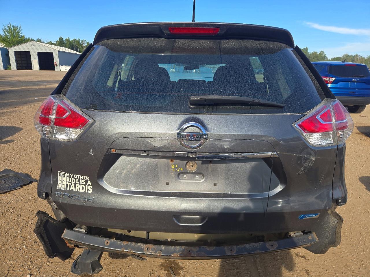 2015 Nissan Rogue S Silver vin: 5N1AT2MV3FC815907