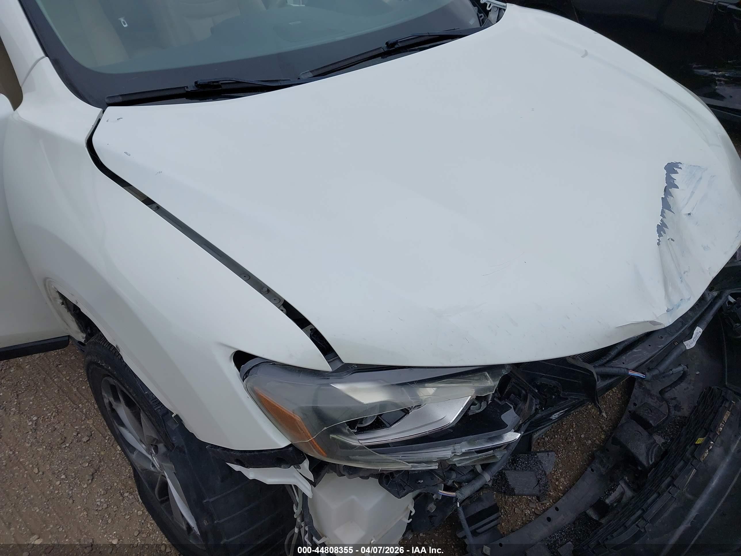 2015 Nissan Rogue Sl White vin: 5N1AT2MV3FC818497