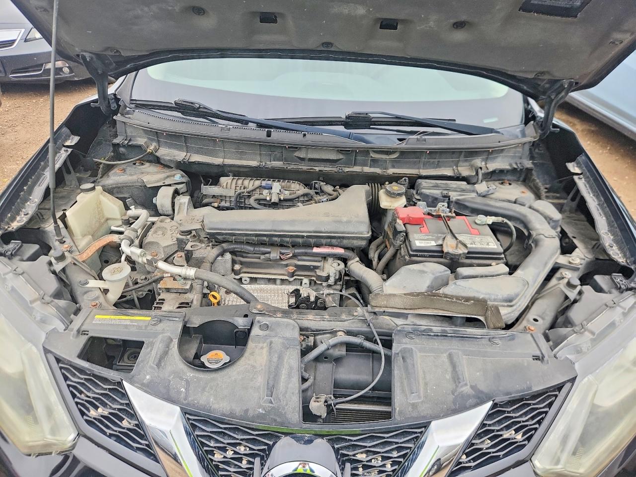 2015 Nissan Rogue Sl Black vin: 5N1AT2MV3FC823571
