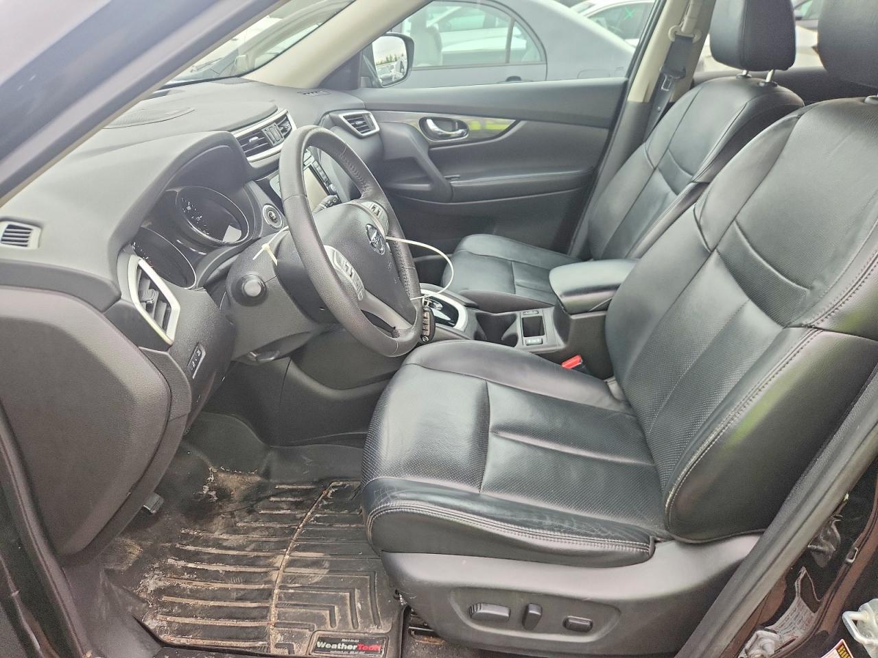 2015 Nissan Rogue Sl Black vin: 5N1AT2MV3FC823571