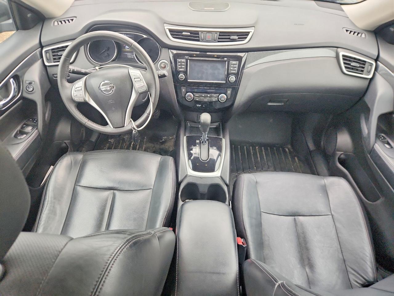 2015 Nissan Rogue Sl Black vin: 5N1AT2MV3FC823571