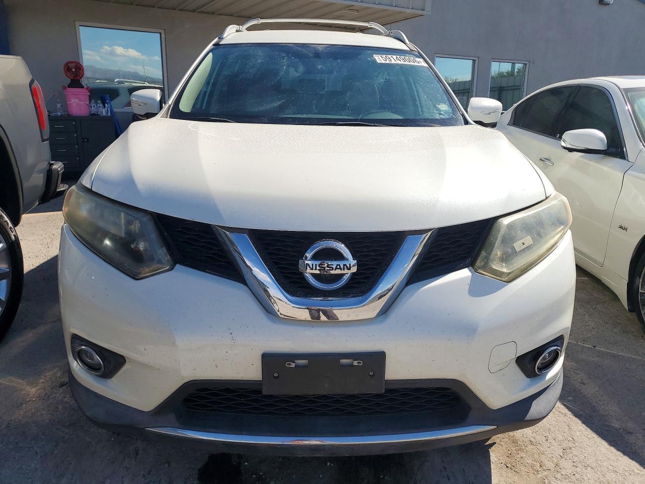 2015 Nissan Rogue Sl White vin: 5N1AT2MV3FC824851