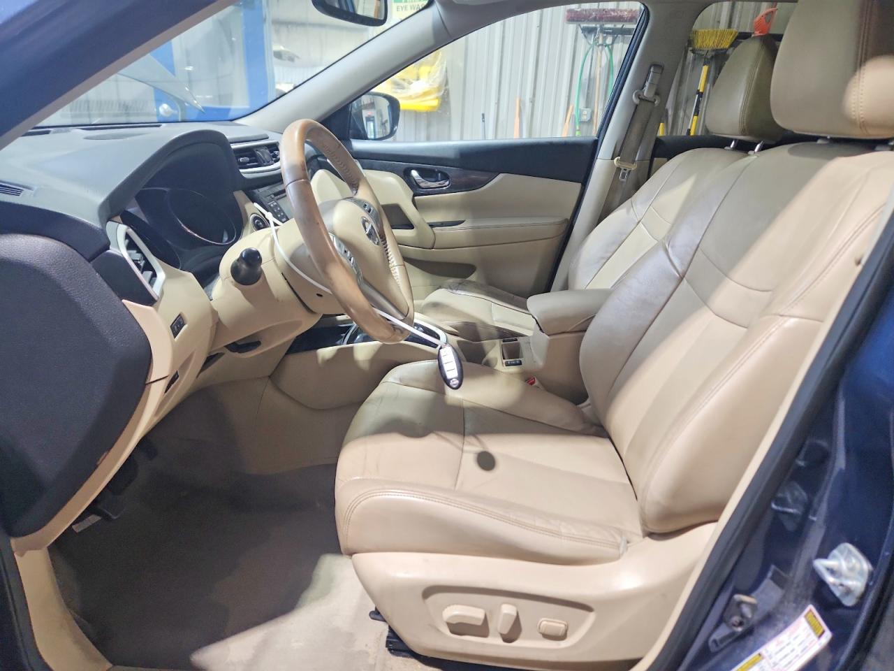 2015 Nissan Rogue Blue vin: 5N1AT2MV3FC828043