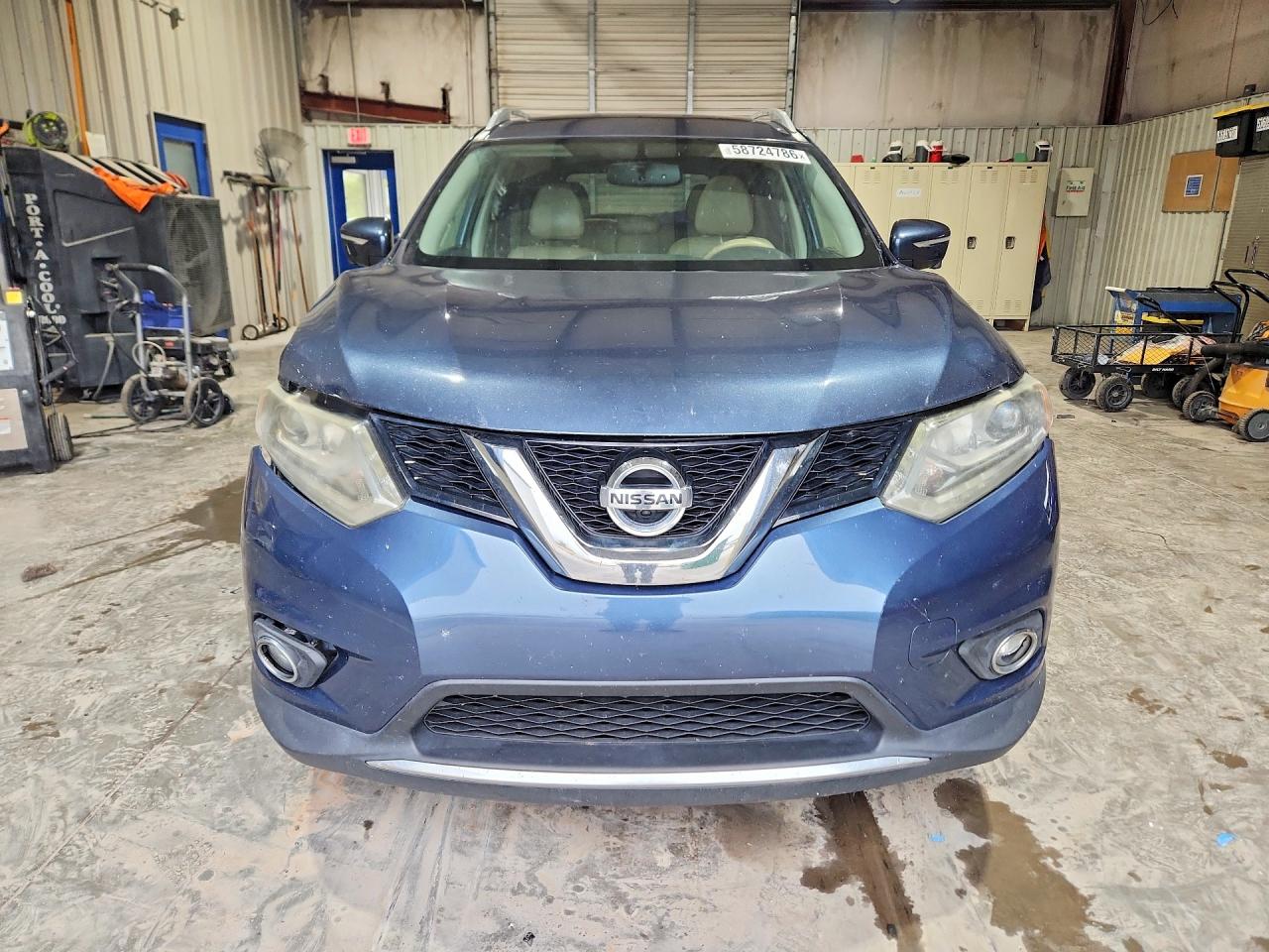 2015 Nissan Rogue Blue vin: 5N1AT2MV3FC828043