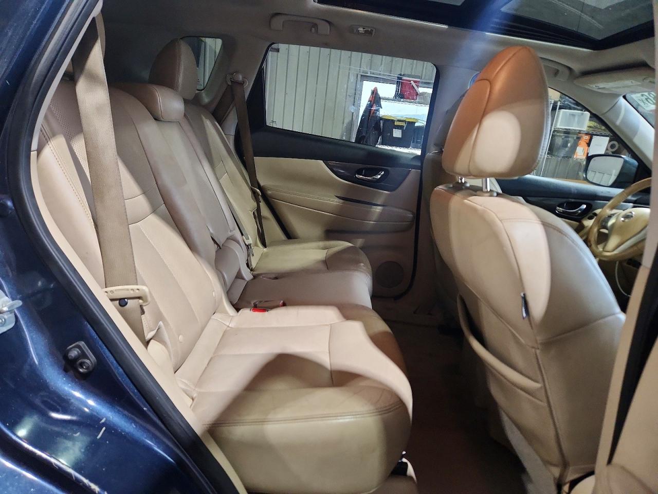 2015 Nissan Rogue Blue vin: 5N1AT2MV3FC828043