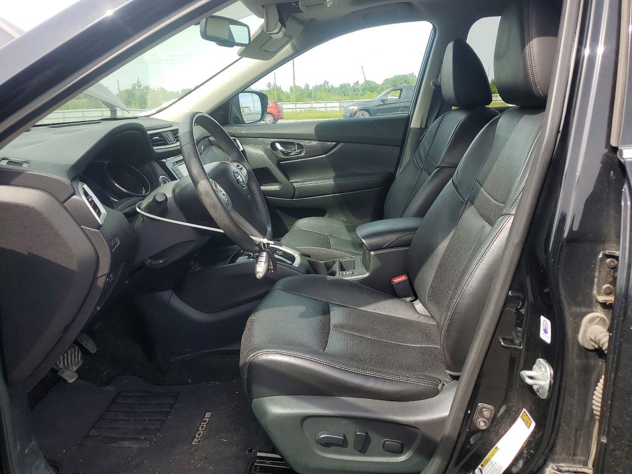 2015 Nissan Rogue Sl Черный vin: 5N1AT2MV3FC837566