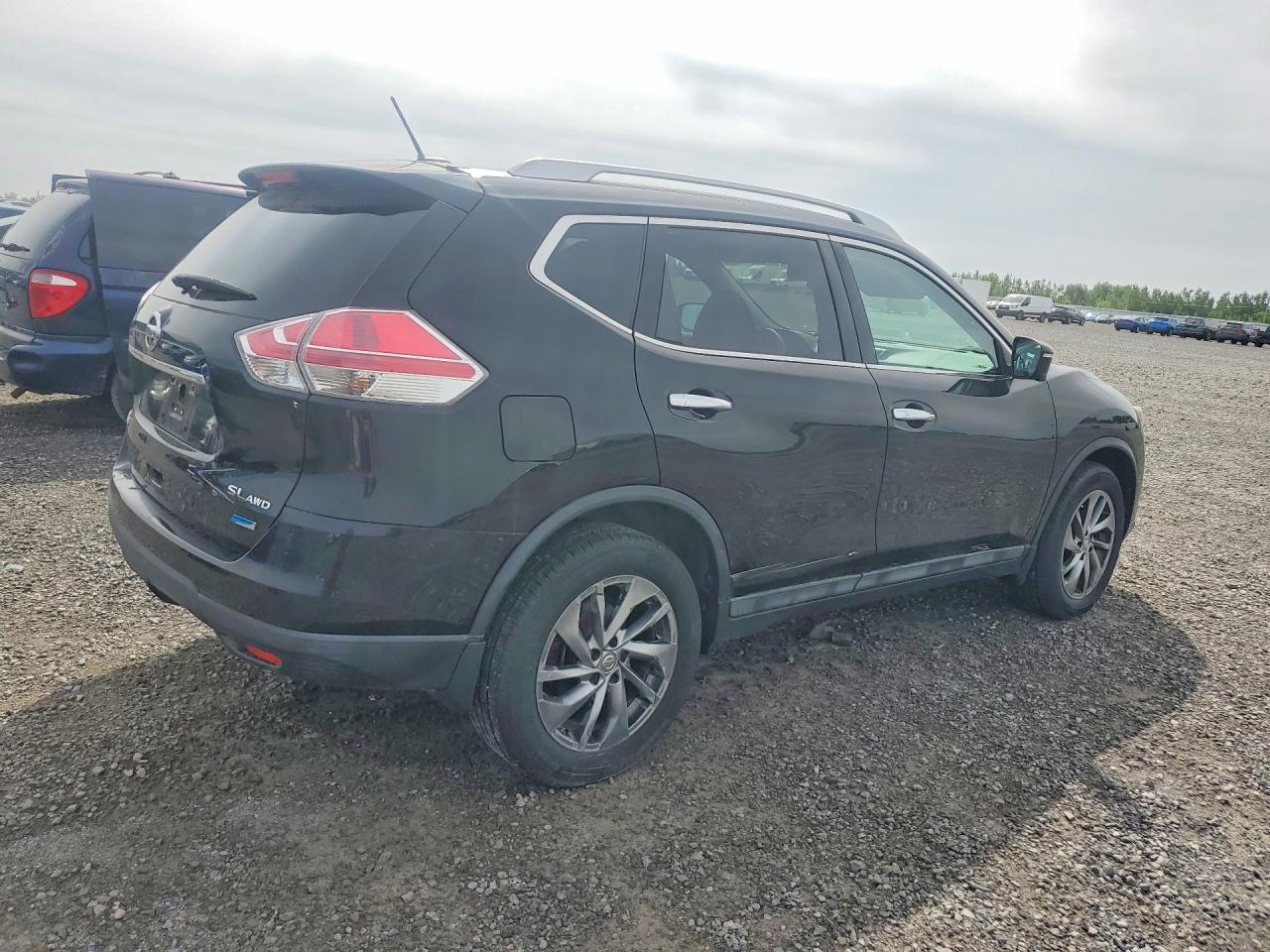2015 Nissan Rogue Sl Черный vin: 5N1AT2MV3FC837566