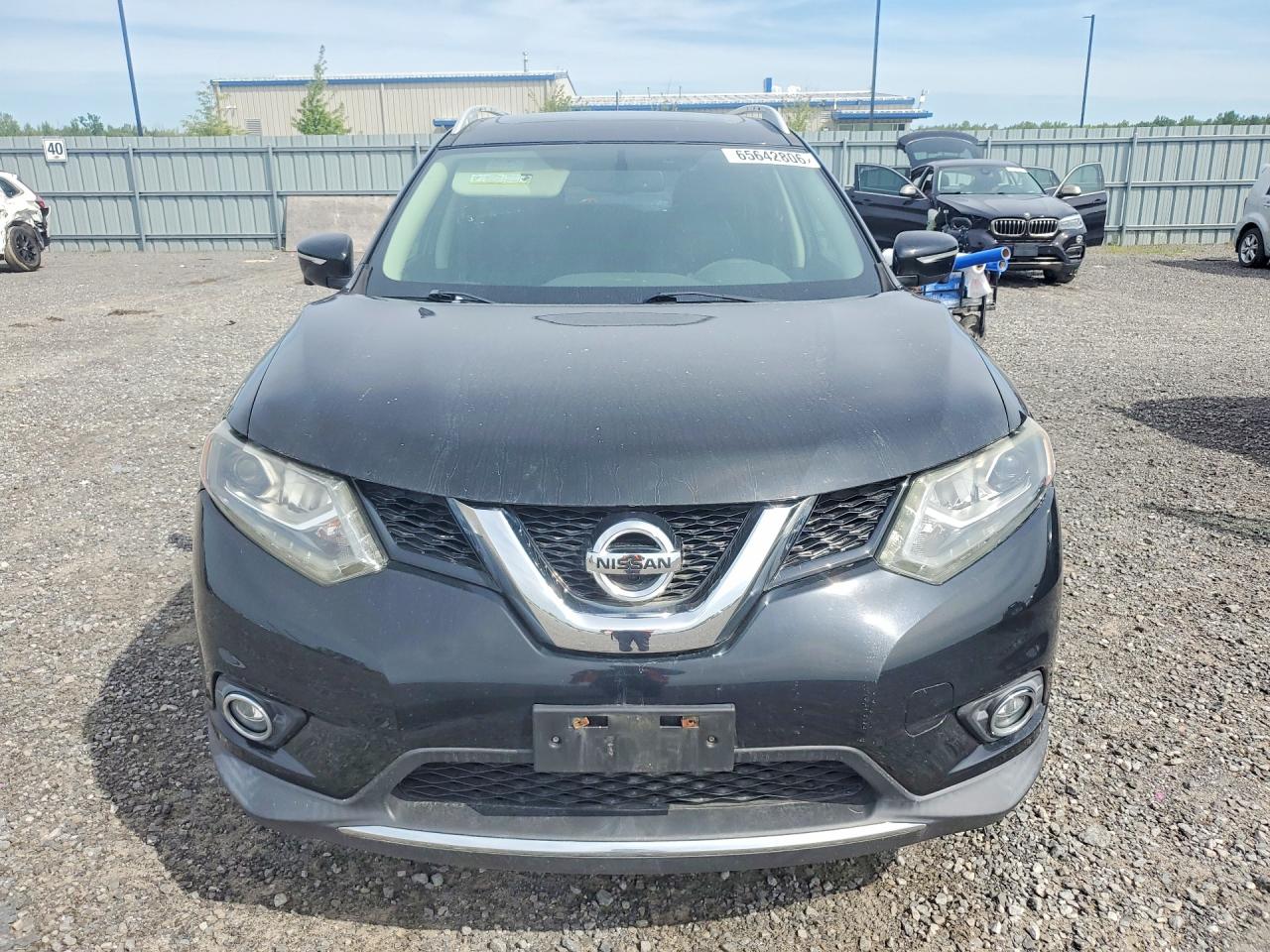 2015 Nissan Rogue Sl Черный vin: 5N1AT2MV3FC837566