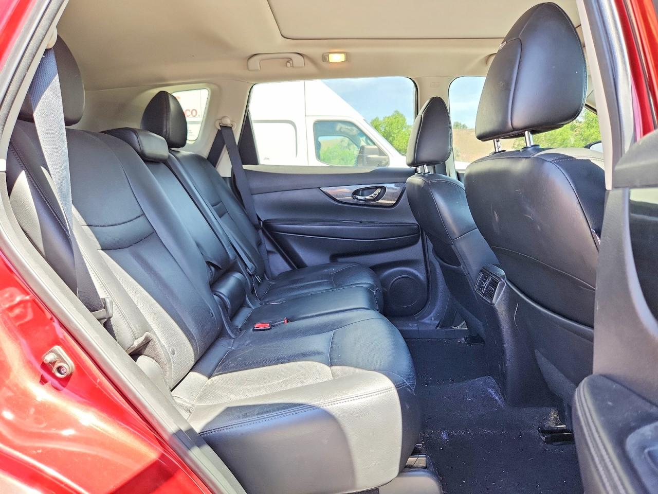 2015 Nissan Rogue Sl Red vin: 5N1AT2MV3FC839091